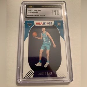 2020-21 Panini Hoops Lamelo Ball RC #223 CSG Gem Mint 10
